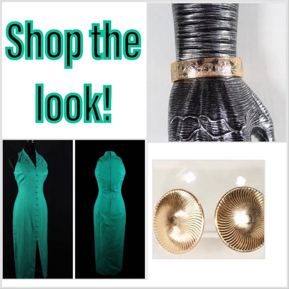 Vintage 1990s Ann Tobias Spring Green Linen Sheath Dress Detail Embroidery - Picture 12 of 12